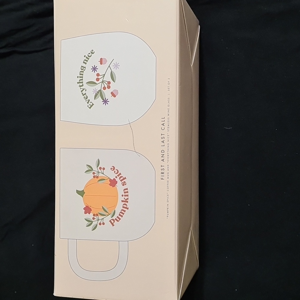 Coffee cup and wine glass set